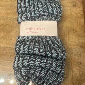 Xhilaration Black and Blue Leg Warmers